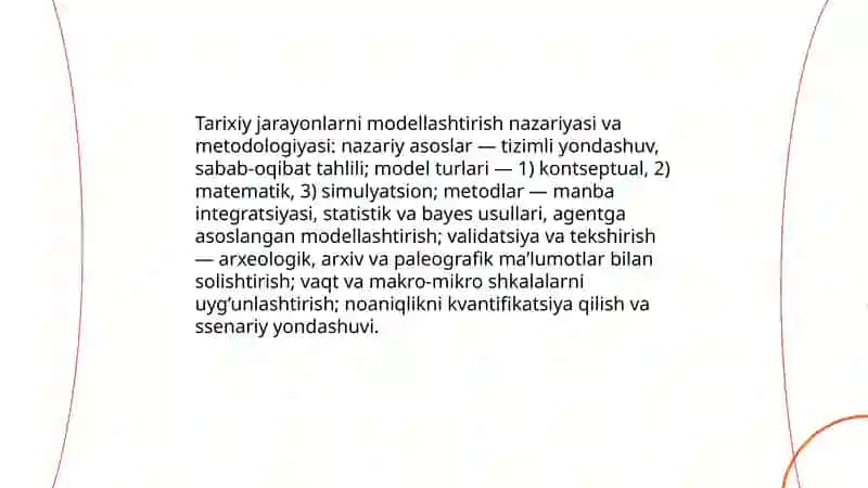 Tarixiy jarayonlarni modellashtirish va qayta tiklash 3