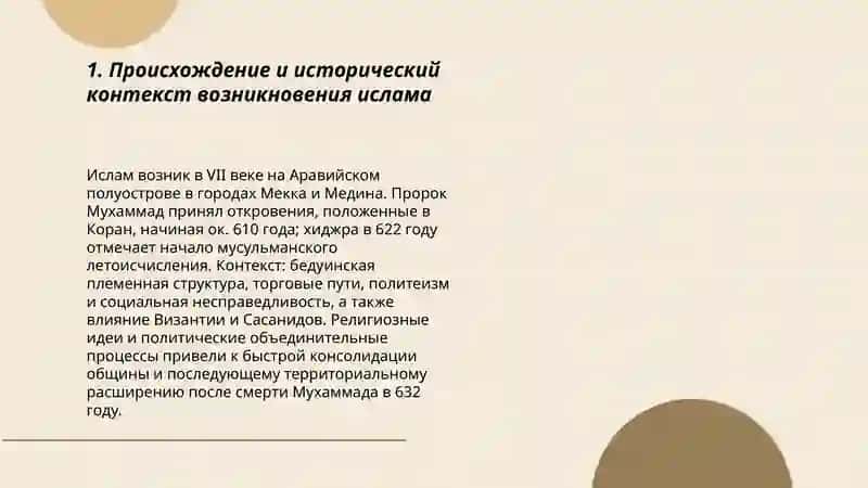 История и сущность ислама 3