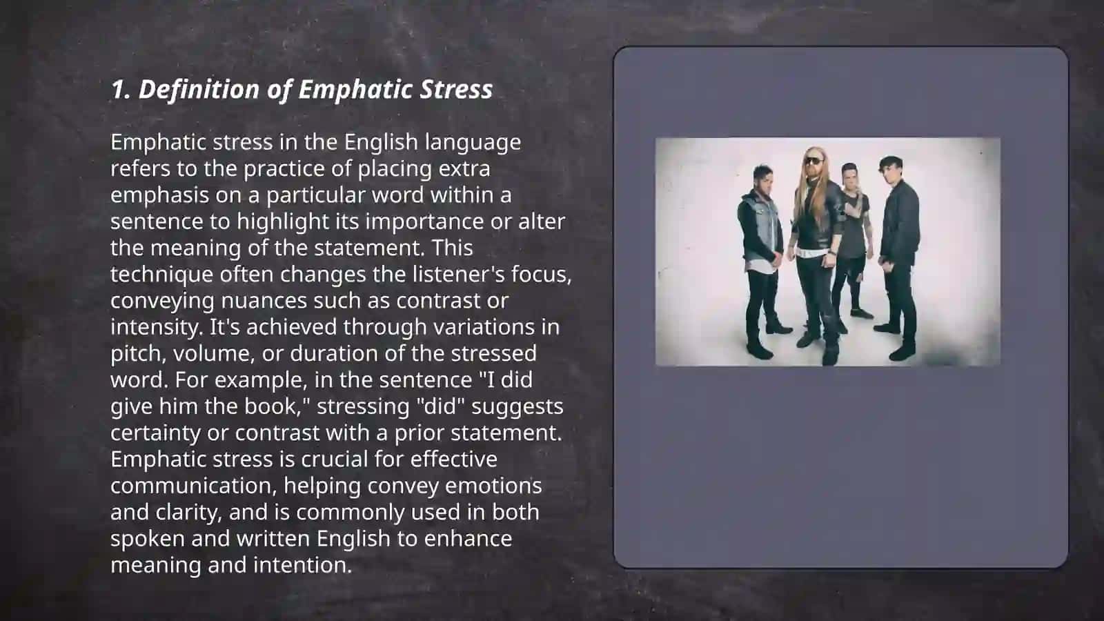 Emphatic stress 3