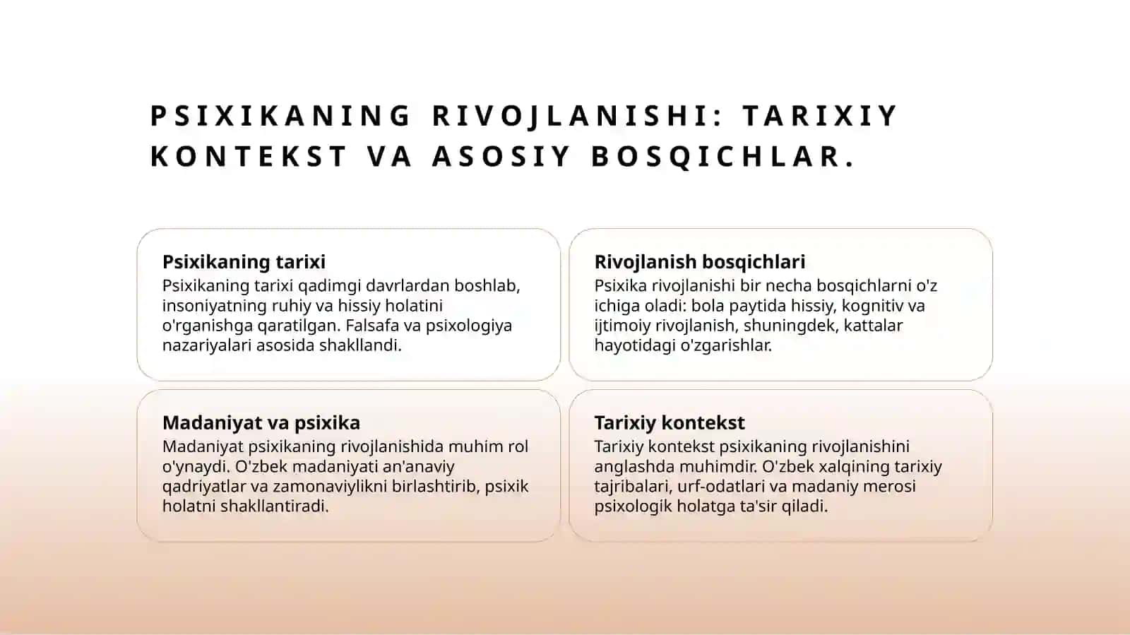 Psixikaning evolyutsiasi vavujudga kelishi 3