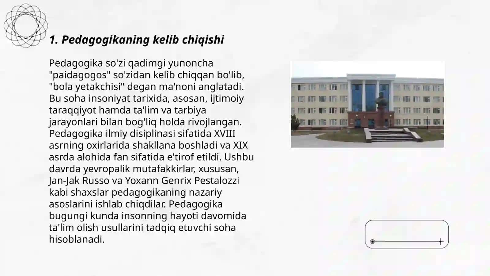 Pedagogika tarixi kursiga kirish 3