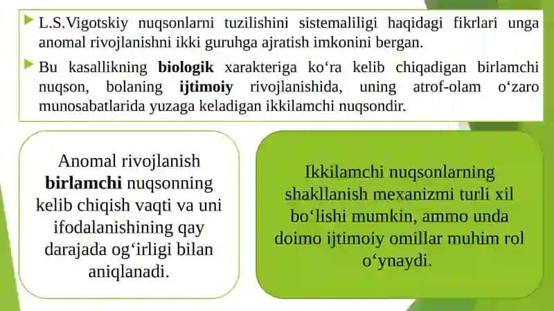 Nutqiyrivojlanishdagi birlamchi va ikkilamchi nuqsonlar 3
