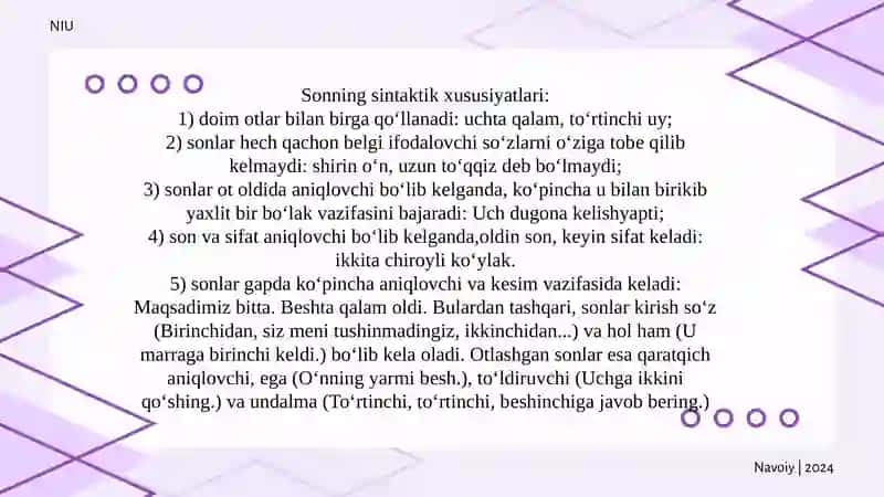 Sonningma'noturlari.Hisobso'zlar 3