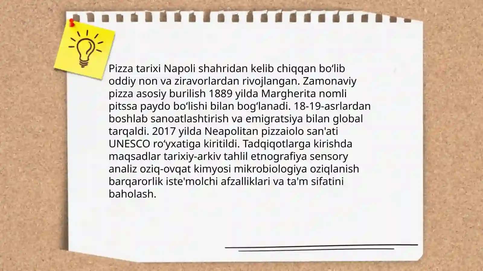 Piza tadqiqotlari haqida umumiy malumotlar 3