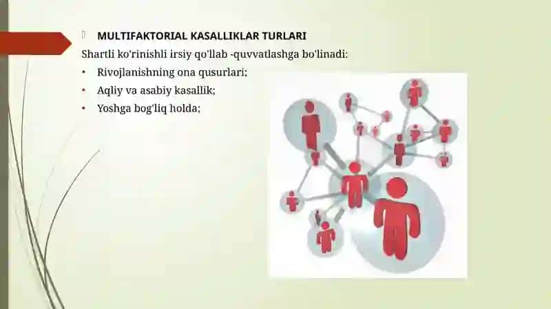 Multifaktorial kasalliklar, etiologiyasi, patogenezi, differinsial diagnostika 3