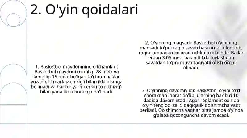 Basketbol Haqida Taqdimot 3