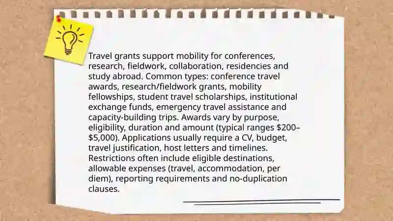 Grants and Travel 3