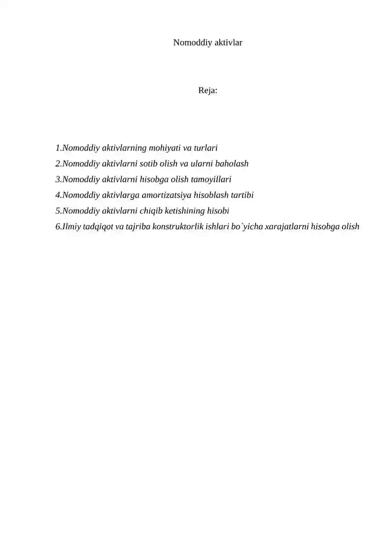 Nomoddiy aktivlar 3