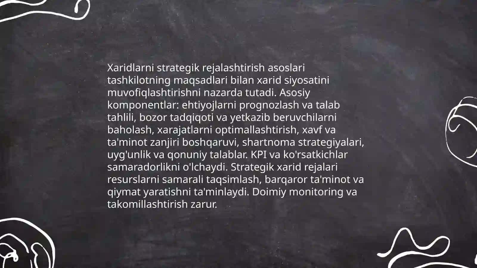 Xaridlarni strategik rejalashtirish asoslari 3