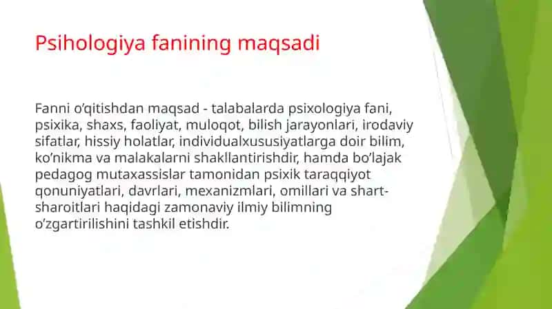 Psixologiya fanining predmeti va rivojlanishi 3