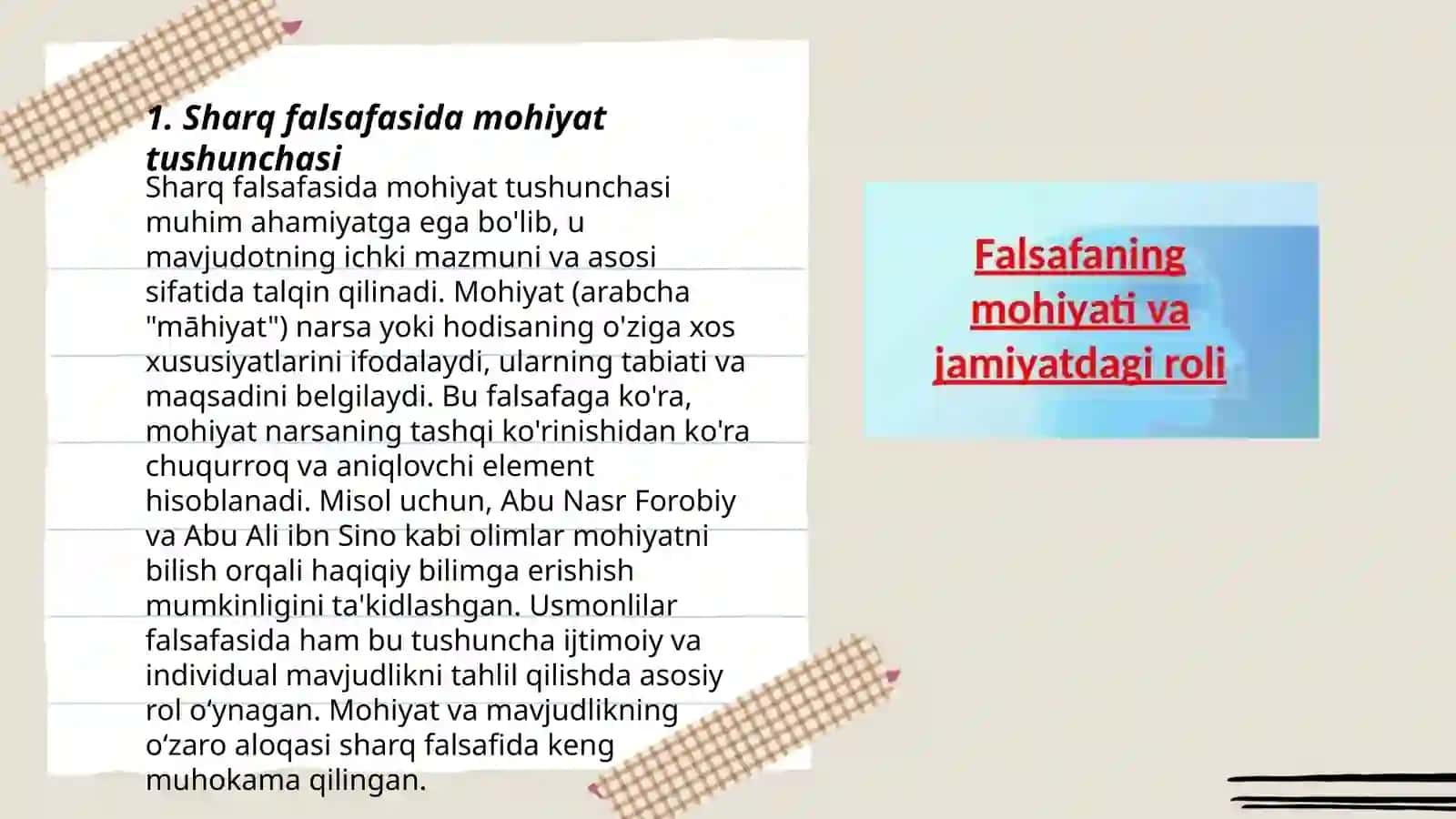 Sharq falsafasida mohiyat tushunchasi 3