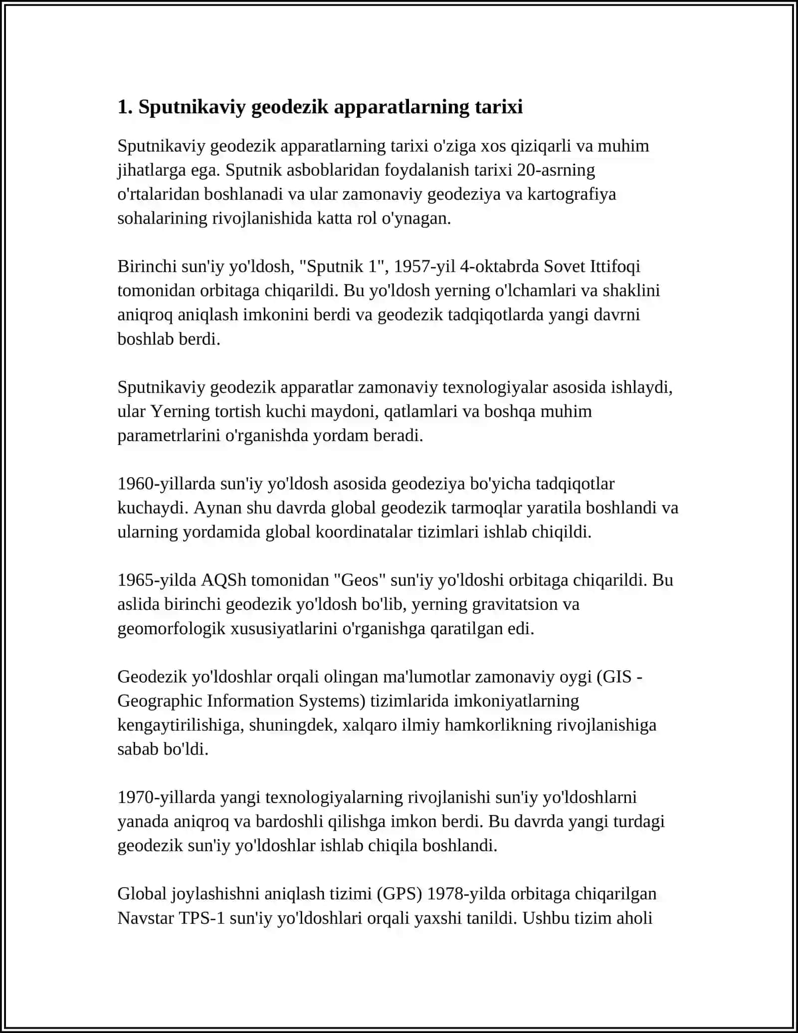 Sputnikaviy geodezik apparatlar 3