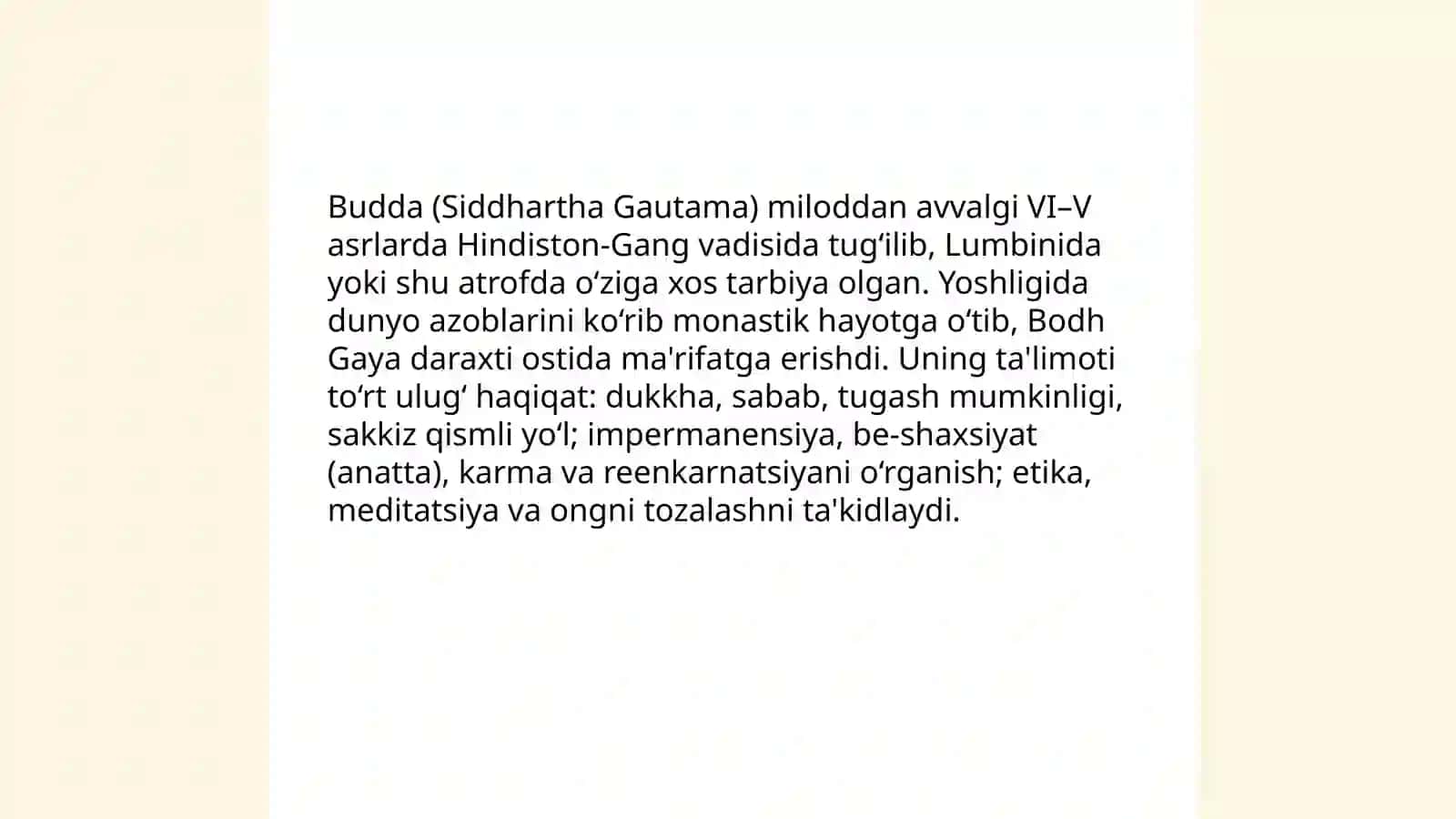Buddaviylik dini tarixi va asosiy g'oyalari 3