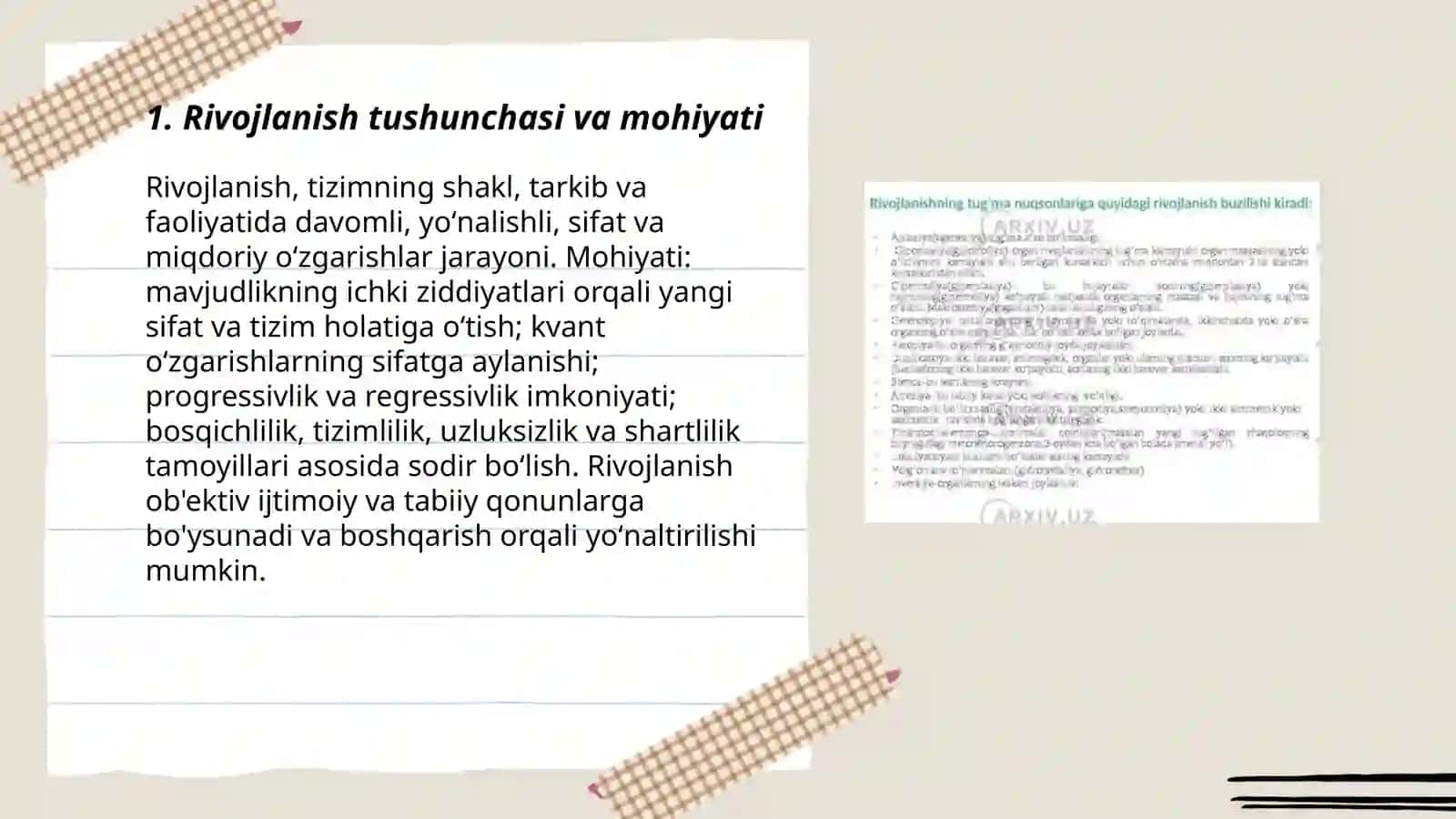 Rivojlanishning umumiy gonunlari va kategoriyalari 3