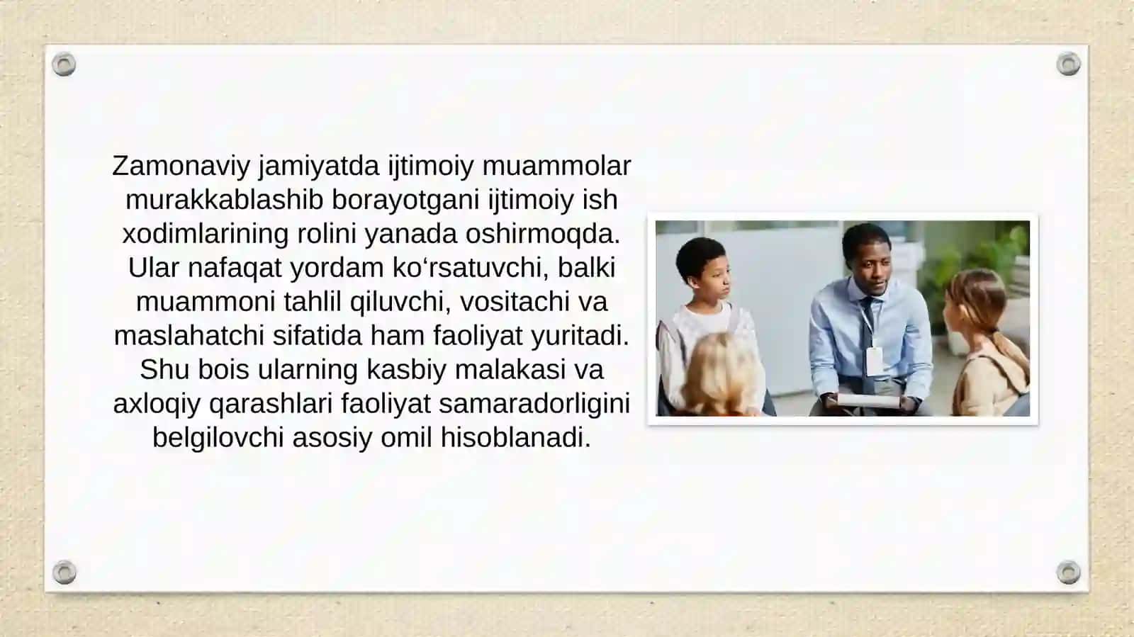 Ijtimoiy ishchi kasbiy va axloqiy andozalari 3