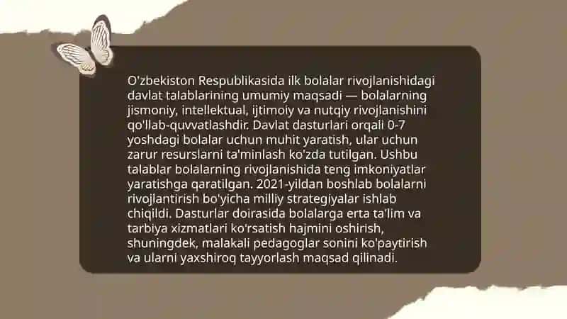 O'zbekiston respublikasining ilk va maktabgacha yoshdagi bolalar rivojlanishiga qo'yiladigan davlat talablari 3