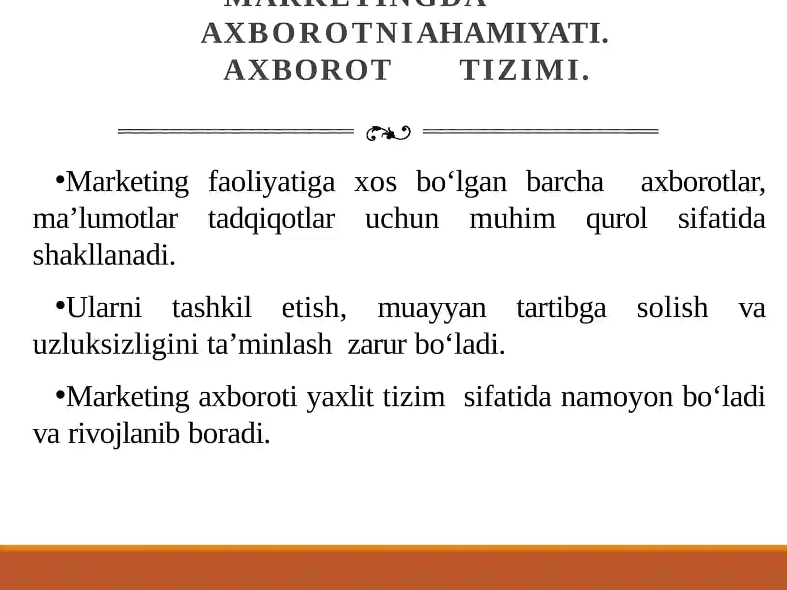 MARKETING FAOLIYATINI AXBOROT BILAN TA’MINLASH 3