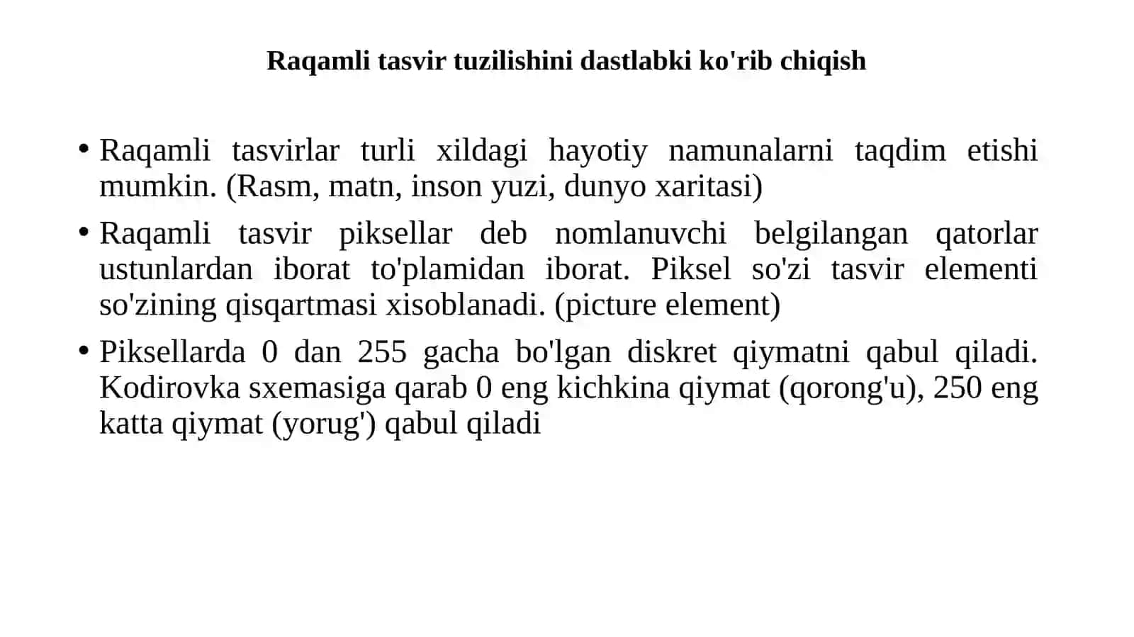 Kompyuterning tasvirlarni tanib olishi 3