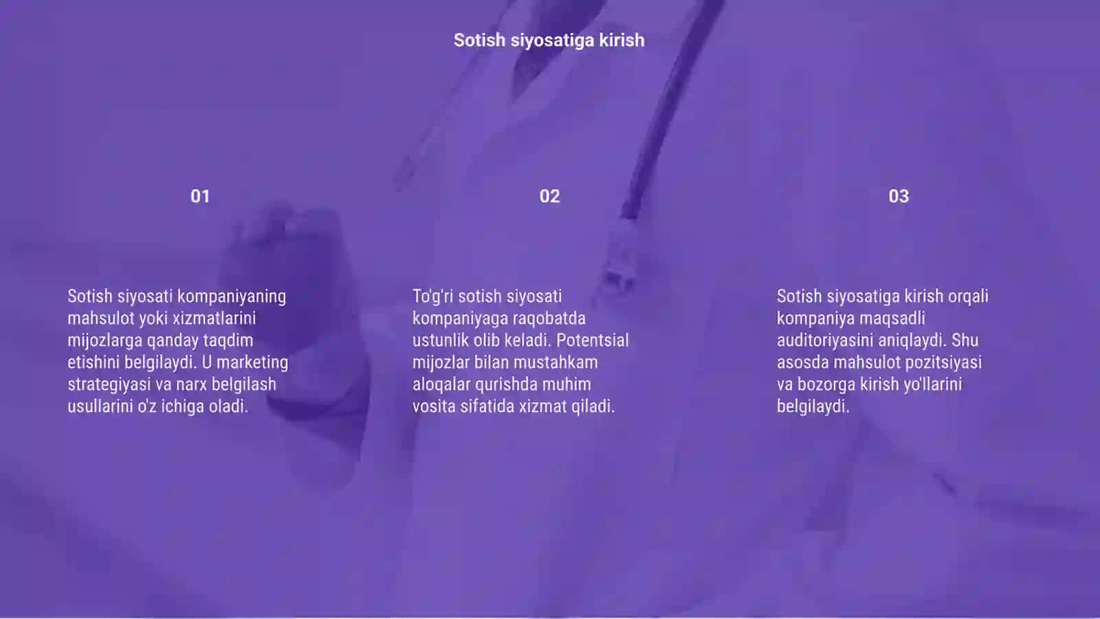Sotish siyosati 3