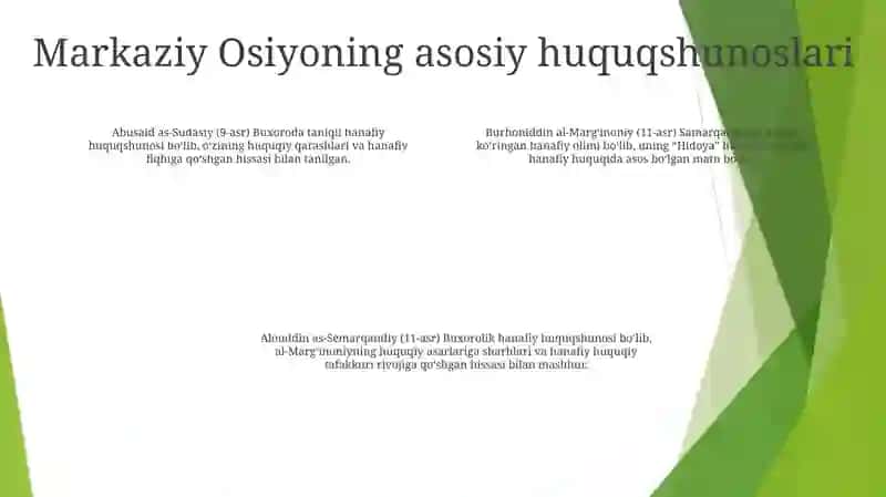 Hanafiy Mazhabi Rivojida Markaziy Osiyo Faqihlarining Roli Va Hissasi 3