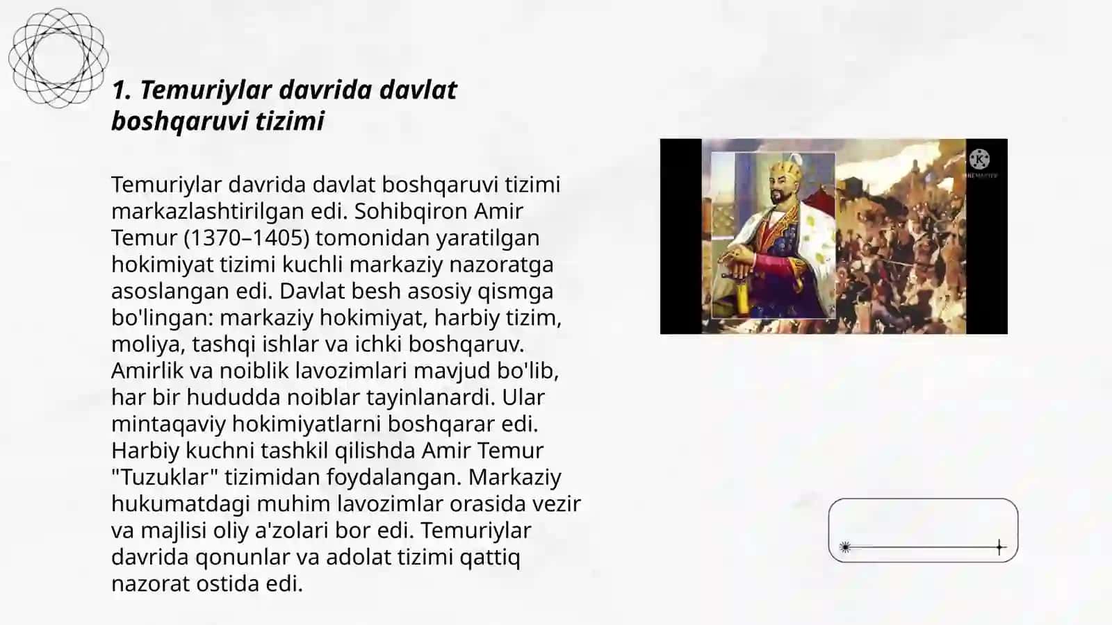 Temuriylar davrida davlat boshqaruvi tizimi 3