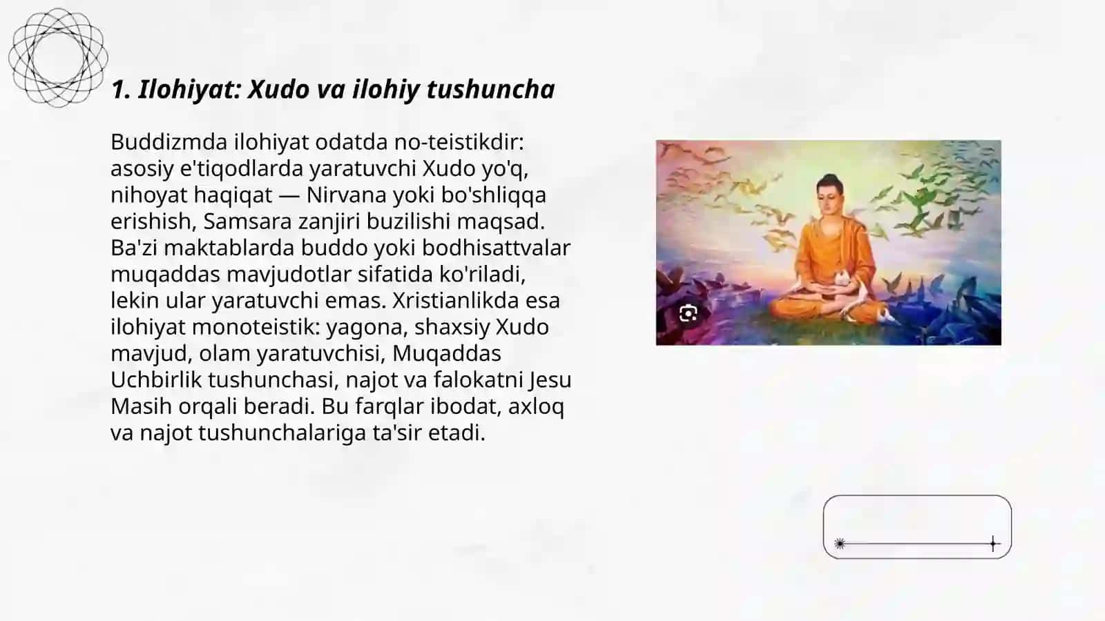 Buddizm va xristianlik ta'limoti 3