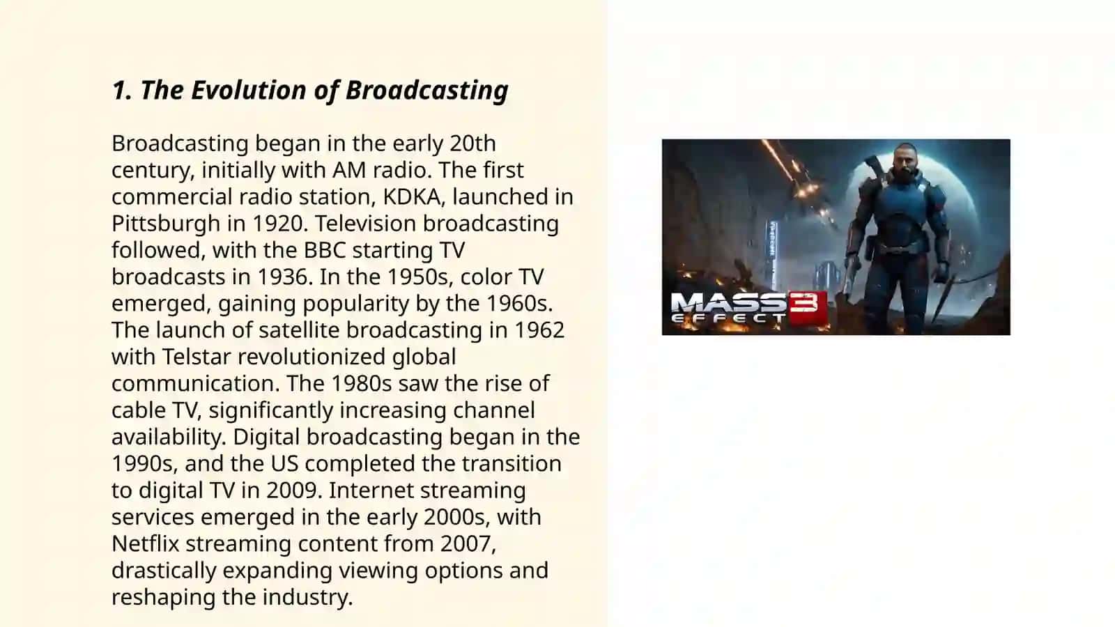 Mass Media Evolution 3