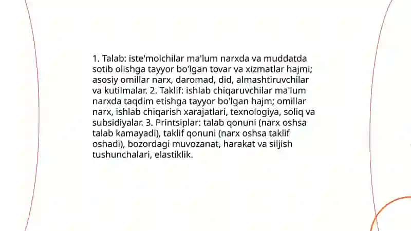Talab va taklif tahlili asoslari 3