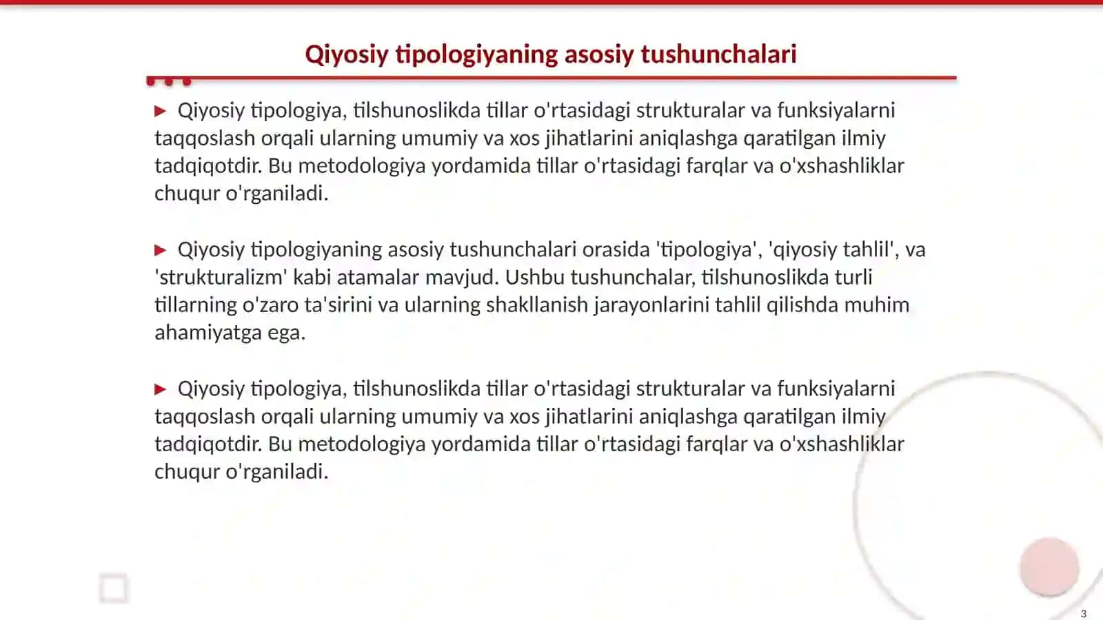 Qiyosiy tipologiya tilshunoslik fani sifatida 3