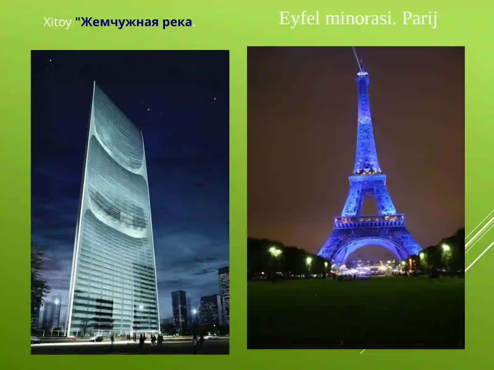 ZAMONAVIY BINOLAR VA ENG UZUN IMORATLAR 3