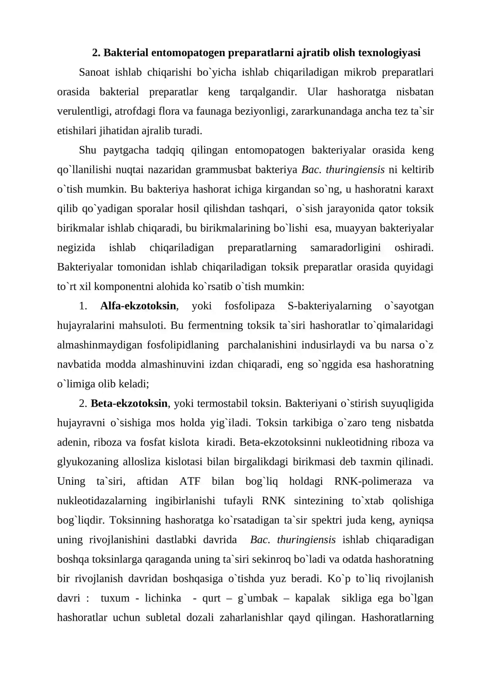 Qishloq xo'jaligi uchun bakterial dori-darmonlarni ajratib olish texnologiyasi 3