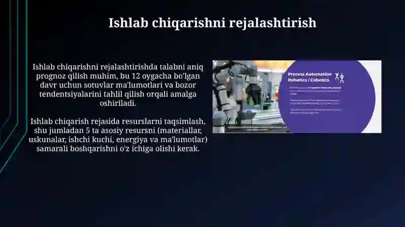 Ishlab chiqarishni nazorat qilish va Texnologik jarayonni boshqarish 3