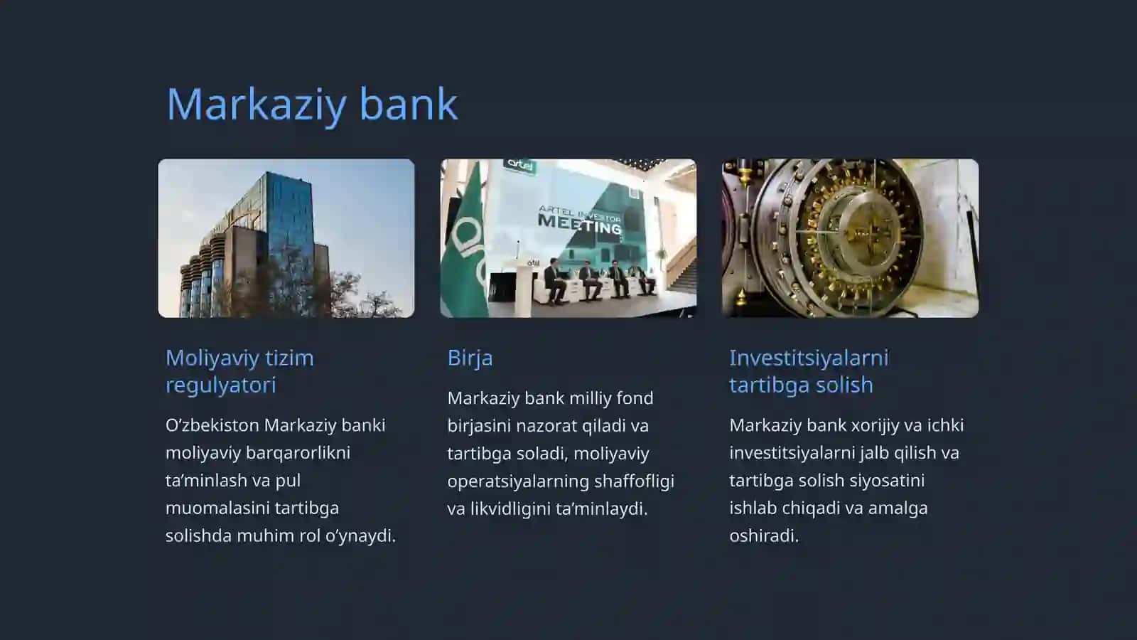 O‘zbekiston Respublikasining Moliya Tizimi 3