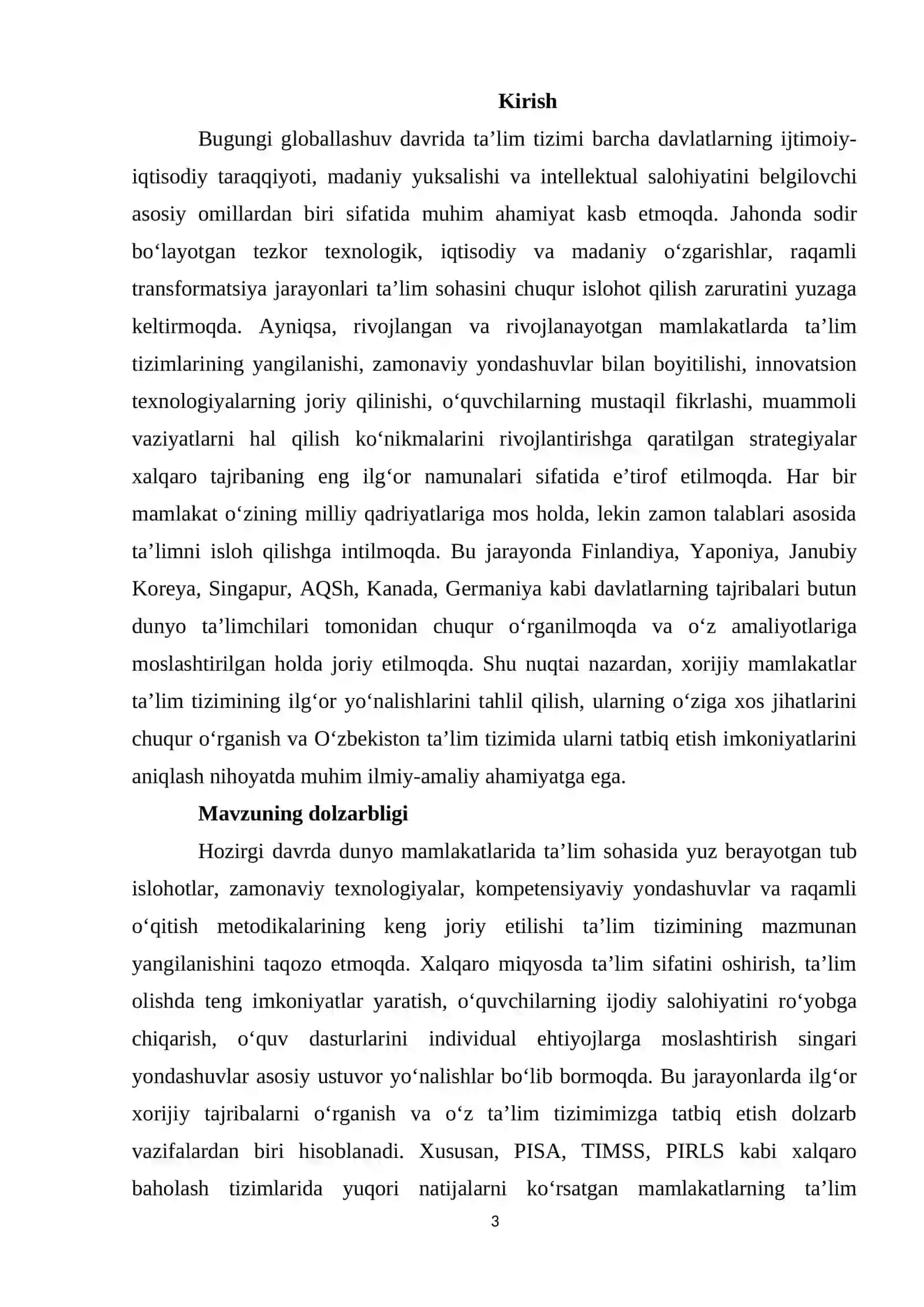 Xorijiy mamlakatlarda ta’lim taraqqiyotining asosiy yo’nalishlari va ilg’or xorijiy tajribalar 3