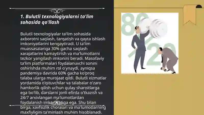Bulutli texnologiyalarni turli sohalarda amalga oshirish tamoyillari 3