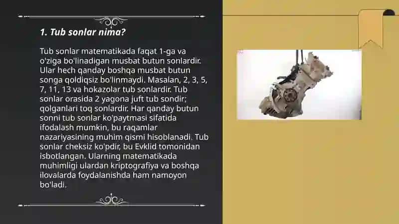 Tub murakab sonlar. Eratosfen g‘alviri. Tub sonlar to‘plamining cheksizligi 3