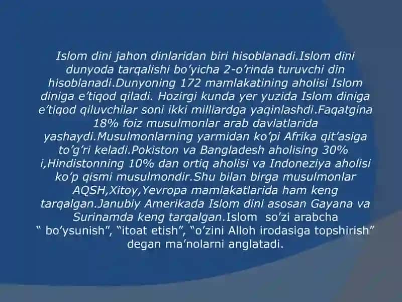 ISLOM DINI TARIXI VA UNING MOHIYATI 3