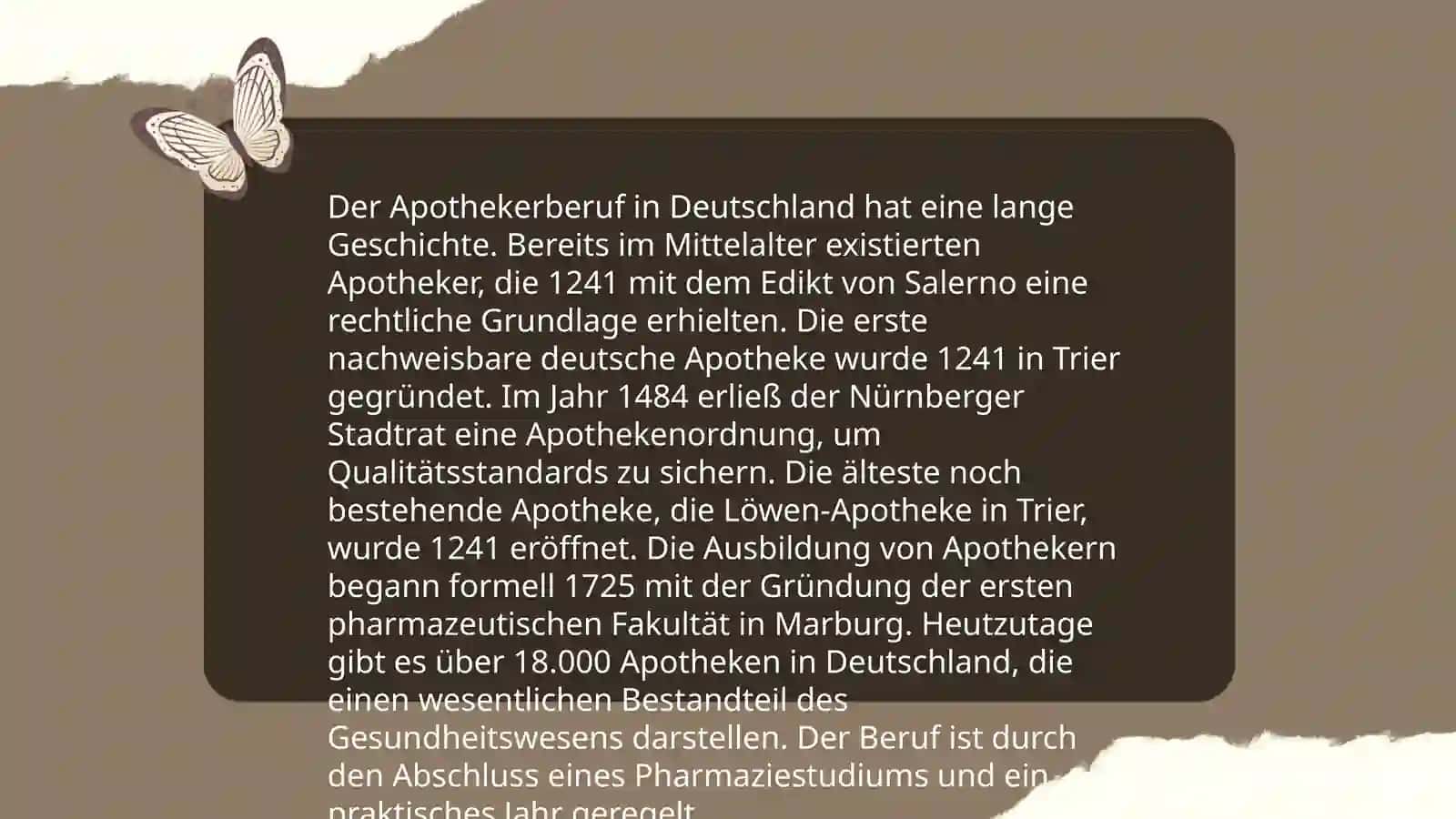 Geschichte des Apothekerberufs in Deutschland 3