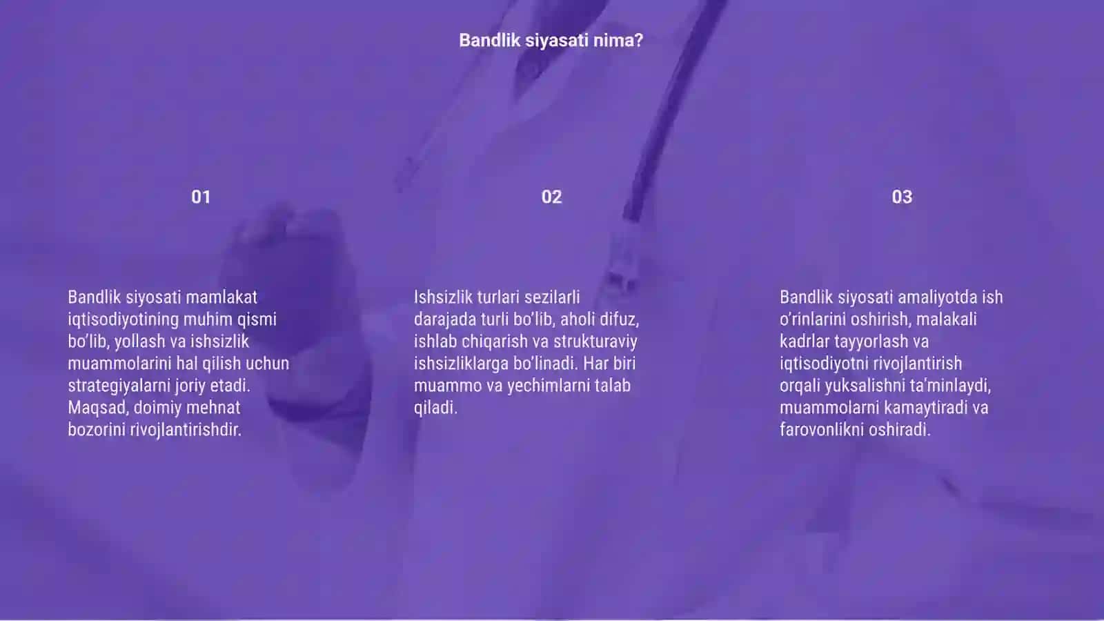 Bandlik siyosati va ishsizlik turlari 3