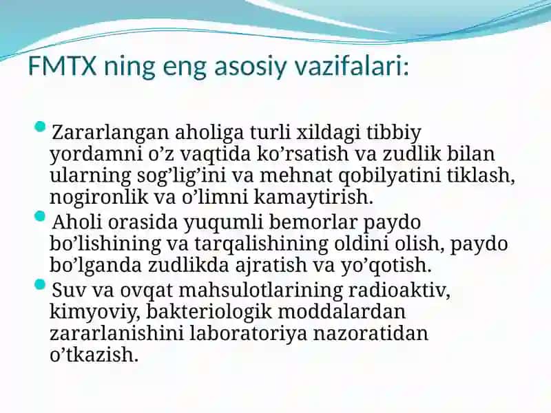 Fuqaromuhofazasi tibbiyot xizmati, vazifasi, tashkiliyot tamoyillar 3