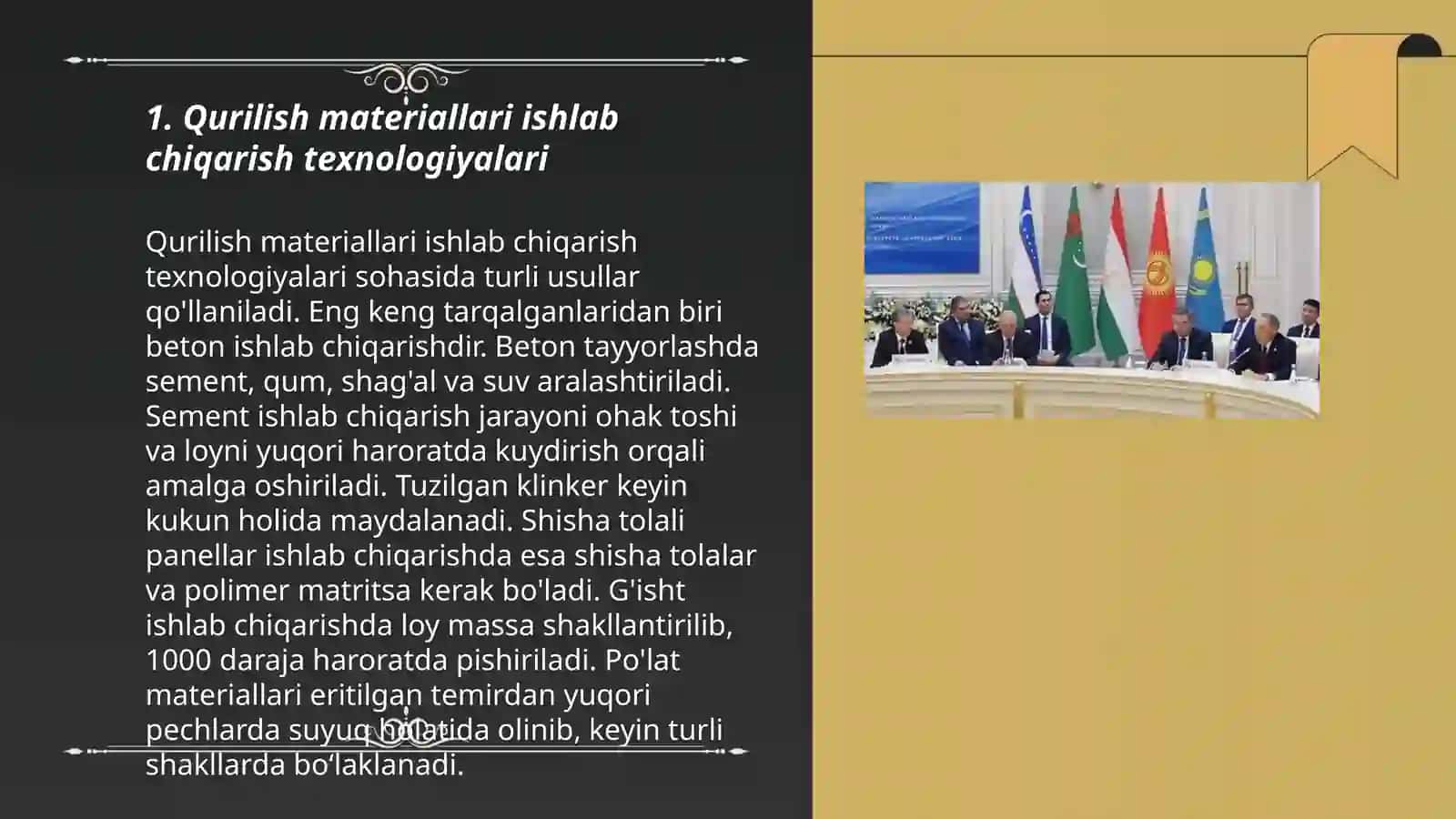 Qurilish materiallari ishlab chiqarish texnologiyalari 3