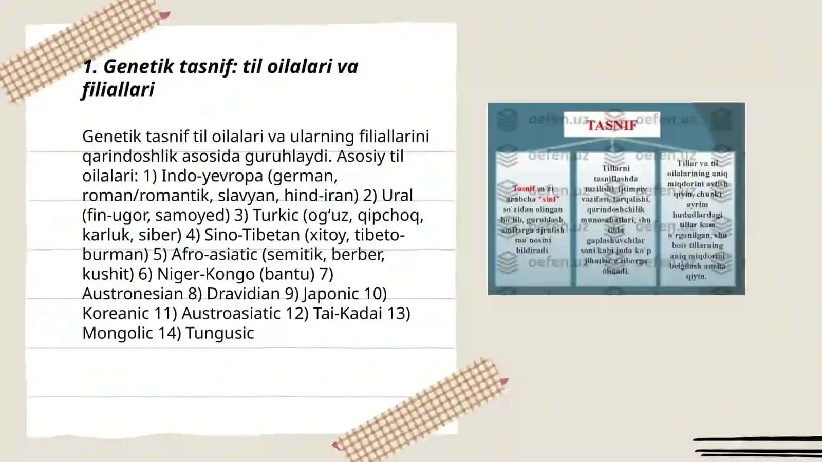 Dunyo tillari tasnifi 3