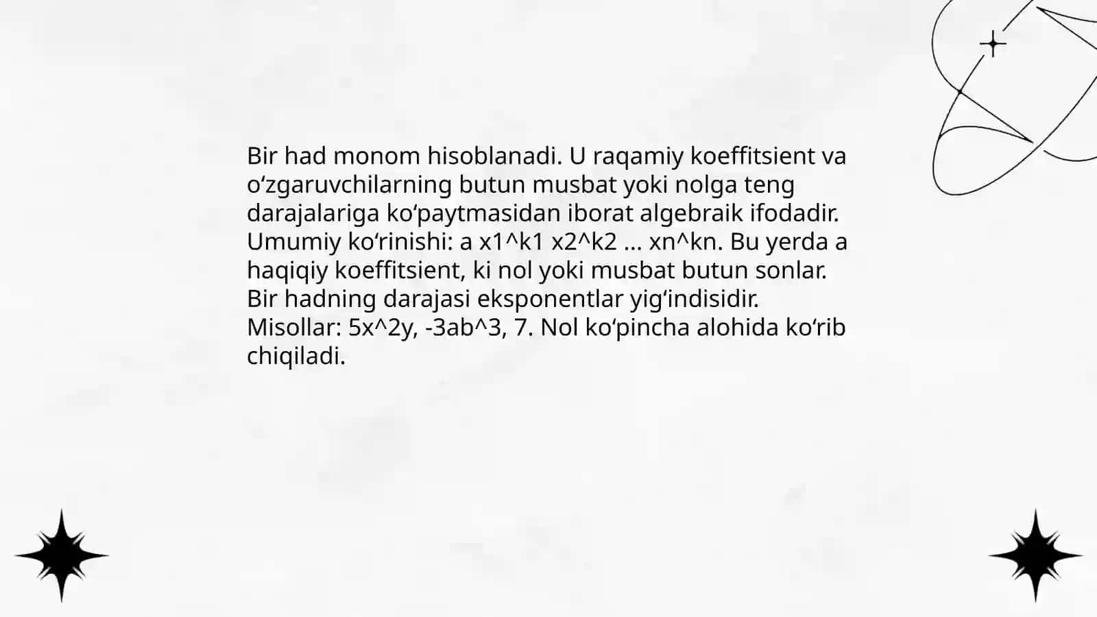 Matematikada bir had va koʻp had 3