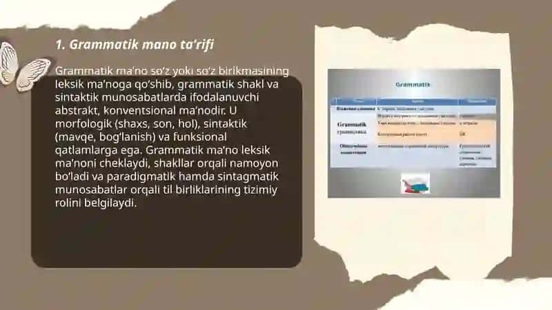 Grammatik mano grammatik shakl grammatik katogoriyasi 3