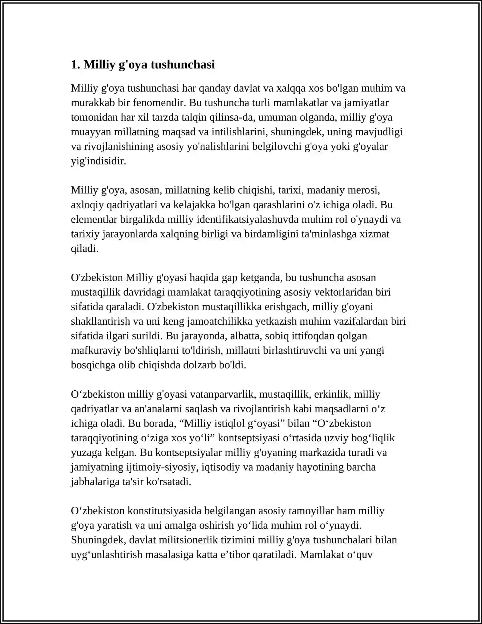 "MILLIY G'OYA MA'NAVIYAT ASOSLARI TARBIYA VA HUQUQ FANLARINI O'QITISH METODIKASI" FANINING MAQSAD VA VAZIFALARI 3