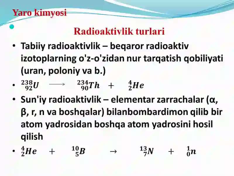 Yadro kimyosi 3