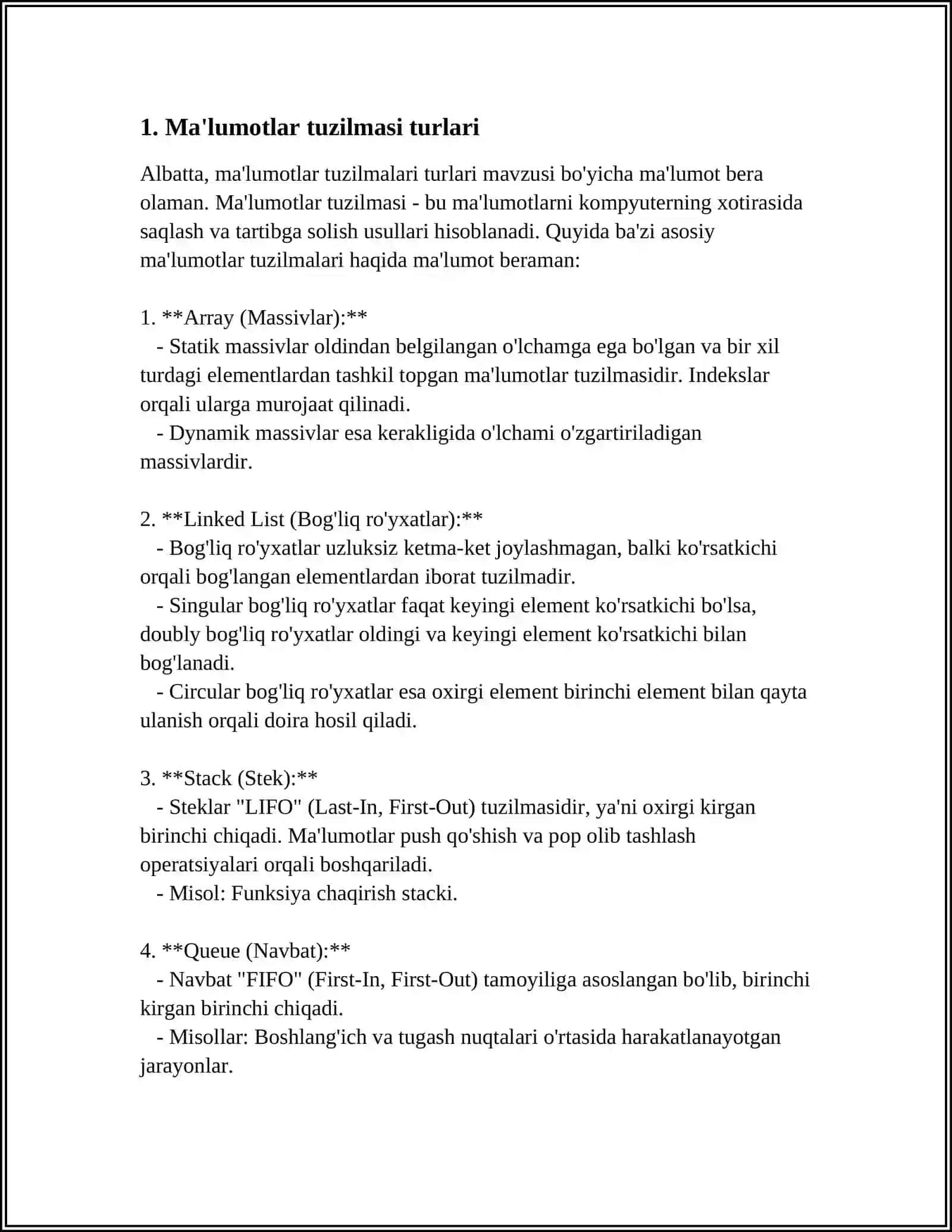 MALUMOTLAR TUZILMASI 3