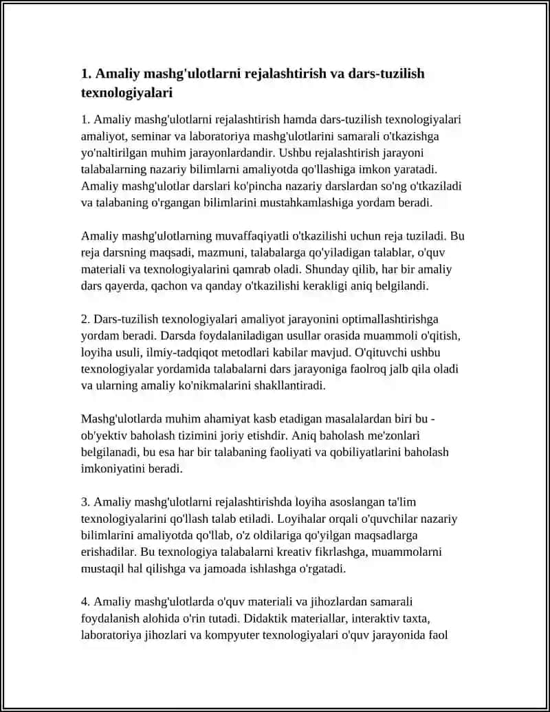 AMALIY, SEMINAR VA LABARATORIYA MASHĜULOTLARINI ÒTKAZISH TEXNOLOGIYASI 3