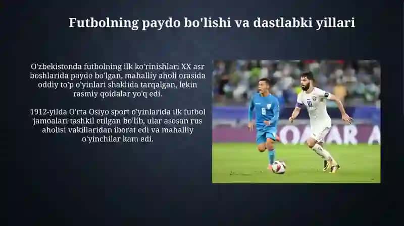 O‘zbekistonda futbol o‘yinining rivojlanish tarixi 3