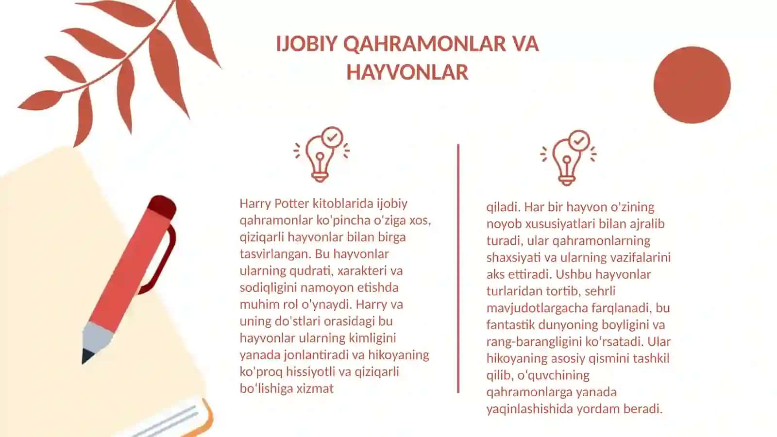 HARRY POTTER KITOBIDA IJOBIY QAHRAMONLARNING HAYVONLARI 3